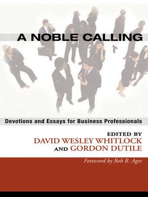 cover image of A Noble Calling